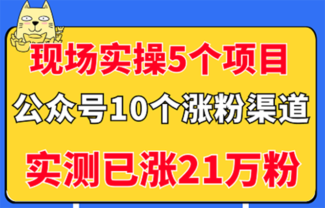 【副业项目3490期】公众号的10种矩阵引流的方法，实测已涨21万粉-副业帮