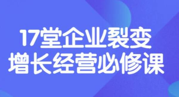 【副业项目3838期】张琦《盈利增长17堂必修课》企业裂变增长的经营智慧，带你了解增长的本质-副业帮