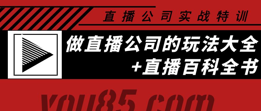 【副业项目4162期】老陈·直播公司实战特训：做直播公司的玩法大全+直播百科全书-副业帮