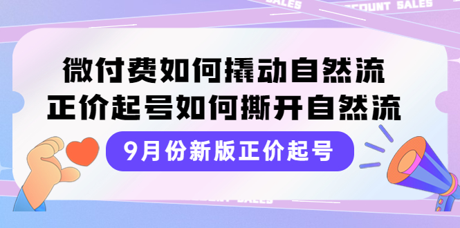 【副业项目4185期】新版正价起号，微付费如何撬动自然流，正价起号如何撕开自然流-副业帮