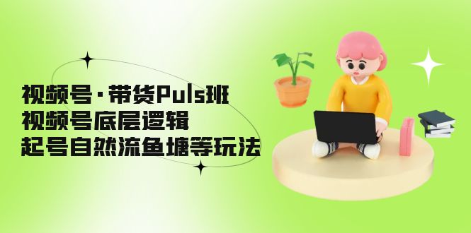 【副业项目5206期】视频号·带货Puls班，视频号底层逻辑，起号自然流鱼塘等玩法-副业帮