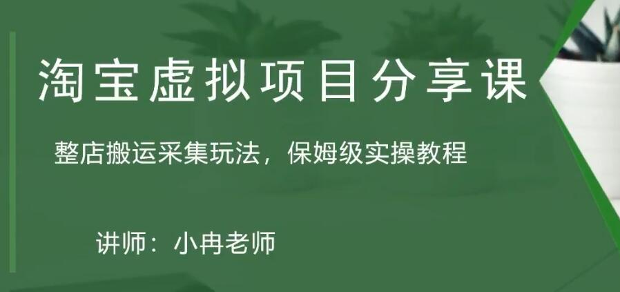 【副业项目5253期】淘宝虚拟整店搬运采集玩法分享课：整店搬运采集玩法，保姆级实操教程-副业帮