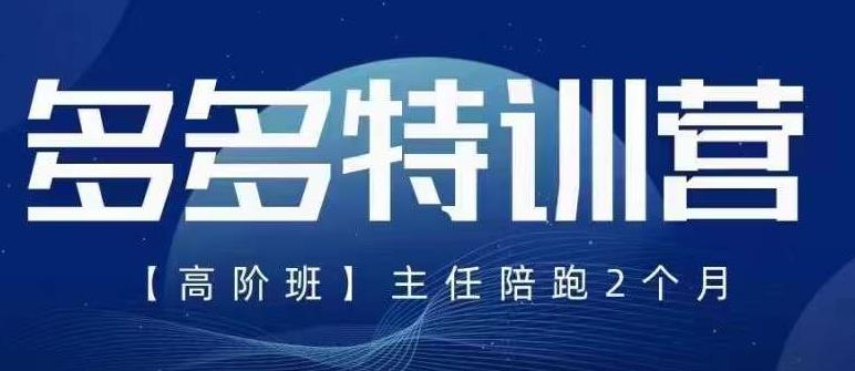 【副业项目6086期】纪主任·5月最新多多特训营高阶班，玩法落地实操，多多全掌握-副业帮