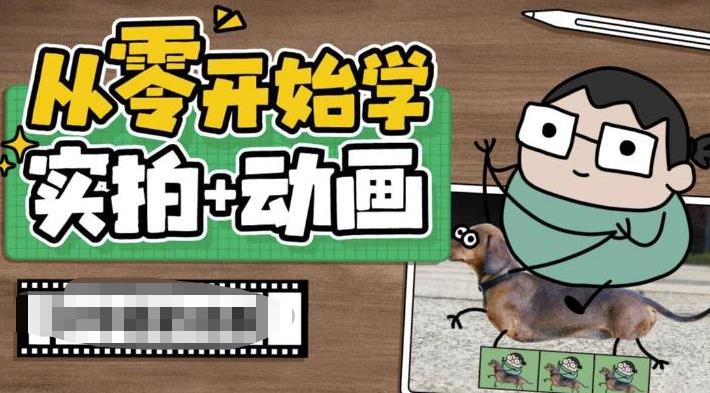 【副业项目6738期】从零开始学实拍加动画，实拍加动画创意教程（49节视频课）-副业帮