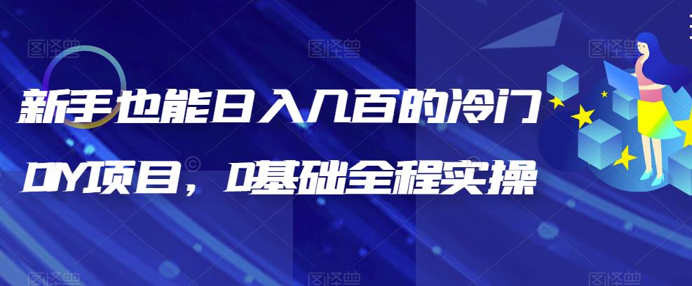 【副业项目6865期】新手也能日入几百的冷门DIY项目，0基础全程实操【揭秘】-副业帮