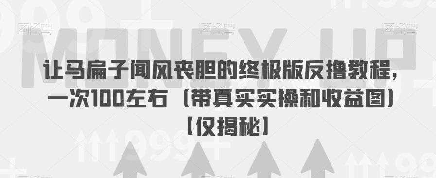 【副业项目6849期】让马扁子闻风丧胆的终极版反撸教程，一次100左右（带真实实操和收益图）【仅揭秘】-副业帮