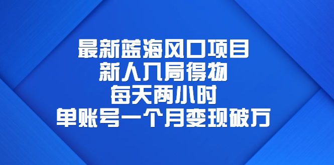 【副业项目6649期】最新蓝海风口项目，新人入局得物，每天两小时，单账号一个月变现破万-副业帮