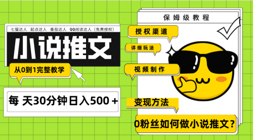 【副业项目8160期】Ai小说推文每天20分钟日入500＋授权渠道-副业帮