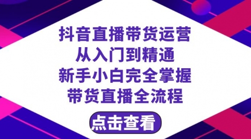 【副业项目8483期】抖音直播带货 运营从入门到精通，新手完全掌握带货直播全流程（23节-副业帮