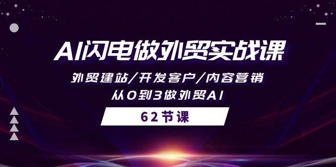 AI闪电做外贸实战课，外贸建站/开发客户/内容营销/从0到3做外贸AI-62节-副业帮